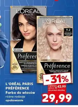 Kaufland Farba do włosów L'Oréal Paris Préférence 9,2 oferta