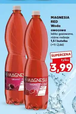 Kaufland Woda owocowa lekko gazowana Magnesia Red granat oferta