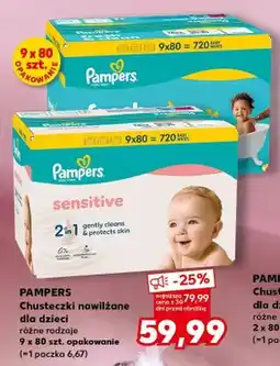 Kaufland Chusteczki nawilżane dla dzieci Pampers oferta