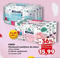 Kaufland Chusteczki nawilżane dla dzieci Kindii oferta