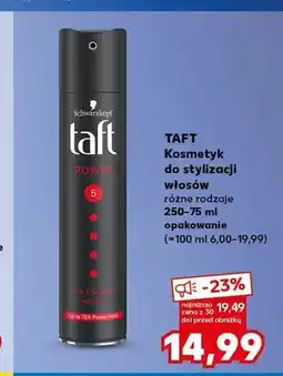 Kaufland Lakier do włosów Taft Power Hold 5 oferta