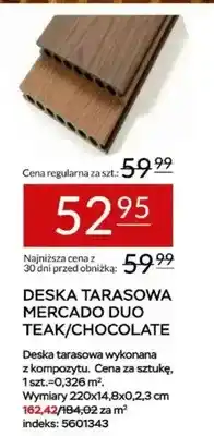 Abra Deska tarasowa Mercado Duo Teak/Chocolate oferta