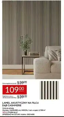 Lamel akustyczny na filcu Dąb Cashmere