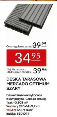 Deska tarasowa Mercado Optimum Szary