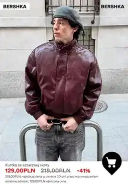Bershka Kurtka ze sztucznej skóry Bershka oferta