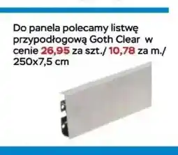 Abra Listwa przypodłogowa Goth Clear oferta