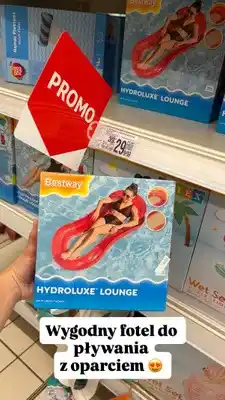 Auchan Materac do pływania z oparciem Bestway Hydroluxe Lounge oferta