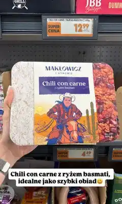 Biedronka Danie gotowe Makłowicz I Synowie Chili con carne z ryżem basmati oferta
