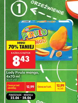 Biedronka Lody Pirulo mango oferta