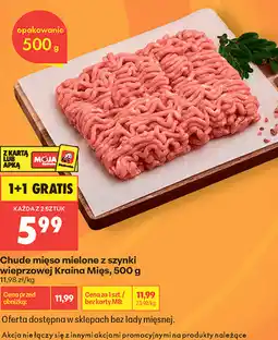 Biedronka Chude mięso mielone z szynki wieprzowej Kraina Mięs oferta