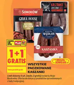 Biedronka Wszystkie paczkowane kaszanki oferta