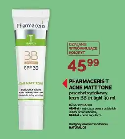 Ziko Dermo Krem BB Pharmaceris T Acne Matt Tone przeciwtrądzikowy 01 light oferta