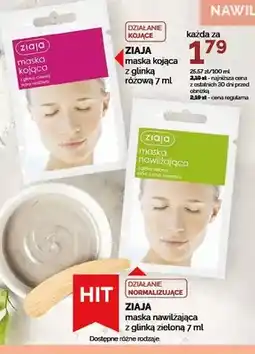 Ziko Dermo Maska nawilżająca Ziaja z glinką zieloną oferta