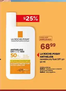 Ziko Dermo Niewidoczny fluid La Roche-Posay Anthelios SPF 50+ oferta