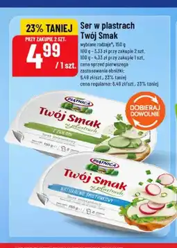 Polomarket Serek śmietankowy w plastrach Twój Smak naturalnie śmietankowy Piątnica oferta