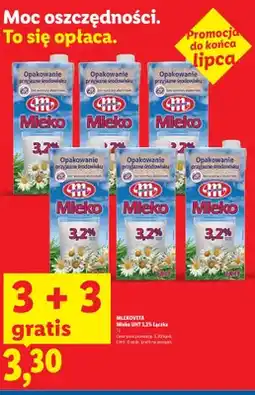 Lidl Mleko UHT 3,2% Łączka Mlekovita oferta