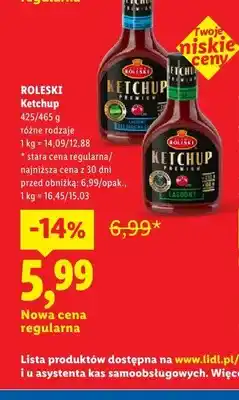 Lidl Ketchup pikantny Roleski oferta