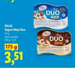 Lidl Jogurt Moje Duo Kakaowe herbatniki Pilos oferta