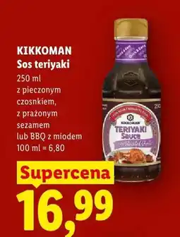 Lidl Sos teriyaki BBQ z miodem Kikkoman oferta