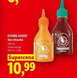 Lidl Sos sriracha z kolendrą Flying Goose oferta
