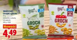 Lidl Chrupki z grochu Snack Day papryka oferta