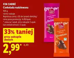 Lidl Czekolada mleczna nadziewana oferta