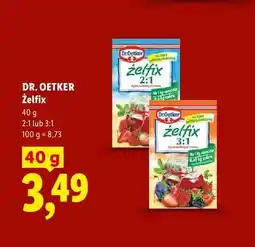 Lidl Żelfix 3:1 Dr. Oetker oferta