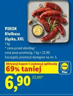 Lidl Kiełbasa śląska Pikok XXL oferta