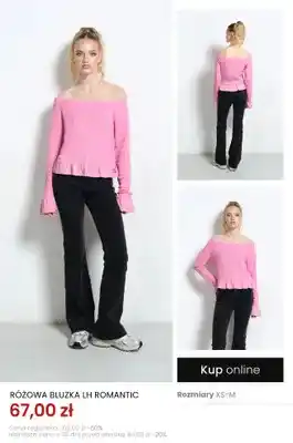 Top Secret Bluzka damska LH Romantic różowa oferta