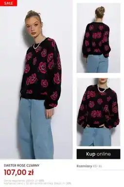 Top Secret Sweter Rose czarny oferta