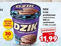 Kaufland Lody proteinowe czekoladowe Dzik oferta