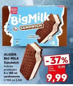 Kaufland Lody Big Milk Sandwich Algida oferta
