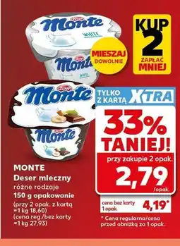 Kaufland Deser mleczny Monte oferta