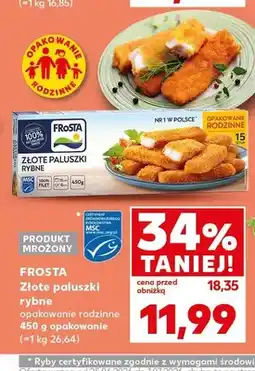 Kaufland Złote paluszki rybne Frosta oferta
