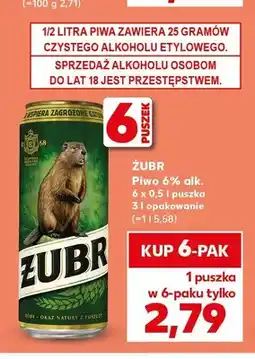Kaufland Piwo Żubr oferta
