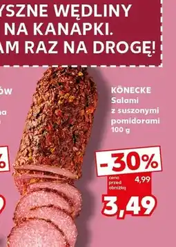 Kaufland Salami z suszonymi pomidorami Könecke oferta