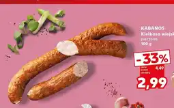 Kaufland Kiełbasa wiejska pieczona Kabanos oferta
