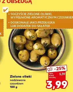 Kaufland Zielone oliwki nadziewane czosnkiem oferta