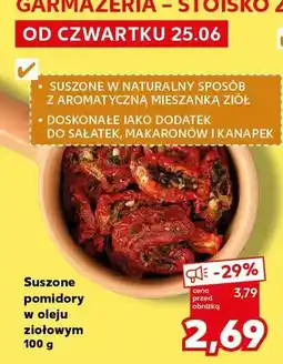 Kaufland Suszone pomidory w oleju ziołowym oferta
