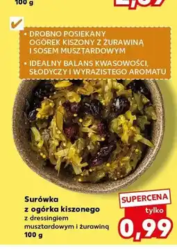 Kaufland Surówka z ogórka kiszonego z dressingiem musztardowym i żurawiną oferta