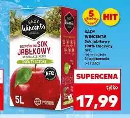 Kaufland Sok jabłkowy Sady Wincenta 100% tłoczony NFC oferta