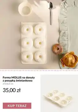 Homla Forma silikonowa do pieczenia MOLLIS na donuty z posypką śmietankową 27x16,5 cm oferta