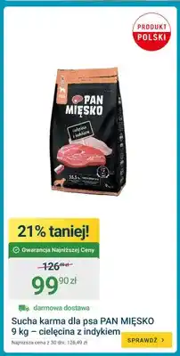 ERLI Sucha karma dla psa Pan Mięsko cielęcina z indykiem oferta