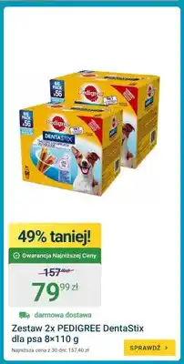 ERLI Zestaw przekąsek dla psa Pedigree DentaStix 2-pak oferta