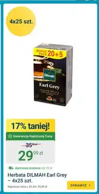 ERLI Herbata ekspresowa Dilmah Earl Grey 4-pak oferta