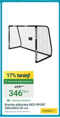 ERLI Bramka piłkarska NEO-SPORT 300x200x120 cm oferta