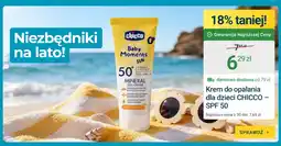 ERLI Krem do opalania dla dzieci Chicco Baby Moments Sun SPF 50 oferta