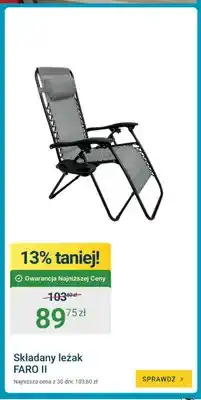 ERLI Składany leżak FARO II oferta