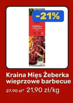 Biedronka Kraina Mięs Żeberka wieprzowe barbecue oferta