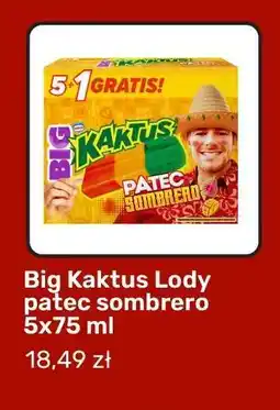 Biedronka Big Kaktus Lody piatec sombrero 5x75 ml oferta